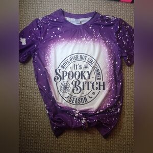 Handmade women's bleached tshirt